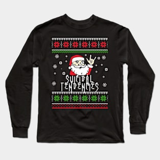 suicidal santa metal Long Sleeve T-Shirt